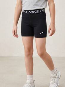 Nike شورتات للأولاد المراهقين بخصر مطاطي، ناعمة وقابلة للتنفس، مناسبة للجيم والاستخدام اليومي والخارجي DA1033-010 - الأسود - مشاهدة 1