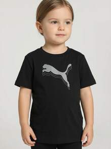 Puma Essentials Metallic Youth T-Shirt Black - Black - View 1