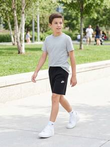 Nike Tween Boys Shorts Quick-Dry Moisture-Wicking Durable Beach Sports Weekend FD2919-010 - Black - View 3