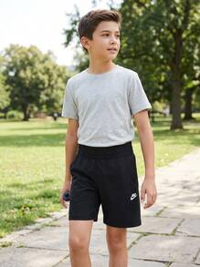 Nike Tween Boys Shorts Quick-Dry Moisture-Wicking Durable Beach Sports Weekend FD2919-010 - Black - View 4