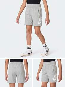 Nike Tween Boys Shorts Breathable Soft Quick-Dry Gym Daily Outdoor FD2997-063 - Grey - View 4