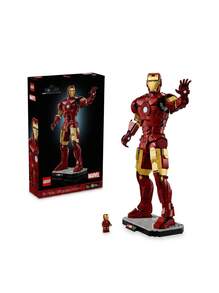 LEGO Marvel Iron Man Mark 3 Collectors Edition Building Blocks Set Unisex 76344 Red And Gold Home Display Christmas Party Superhero DIY Toy Action Figure - Multicolor - View 6
