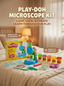 Play-Doh Light And Look Microscope Playset Age 3+ 1 Player G0494 - Multicolor - View 3