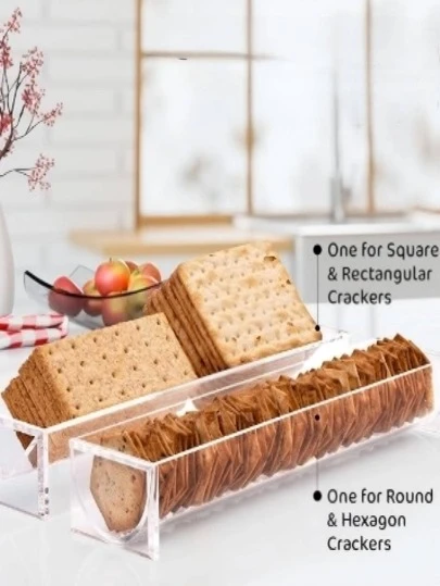 SHEIN Basic living 1/2/4 Peças Bandejas Retangulares Estilo Europeu Minimalista para Armazenamento de Sobremesa e Biscoitos em Restaurantes, Expositores e Suportes de Bandeja