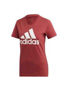 Adidas W BOS CO TEE T-SHIRTS - Red - View 3