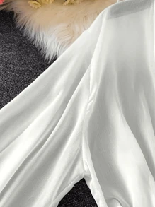 Arcane Artistry Women's Summer Lightweight Lantern Sleeve Tie Front Kimono Cardigan