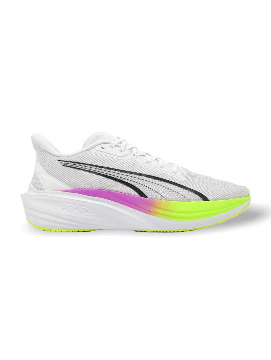 PUMA Darter Pro - Fashionable Versatile Casual Sneakers - White and Pink - View 1