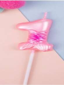 Velas de cumpleaños números 0-9, decoraciones de cumpleaños de sirena, velas de cumpleaños feliz 0th-9th para pastel, velas de pastel de cumpleaños, decoraciones de sirena para pasteles de cumpleaños, suministros para fiesta de cumpleaños - Rosa - Ver 3