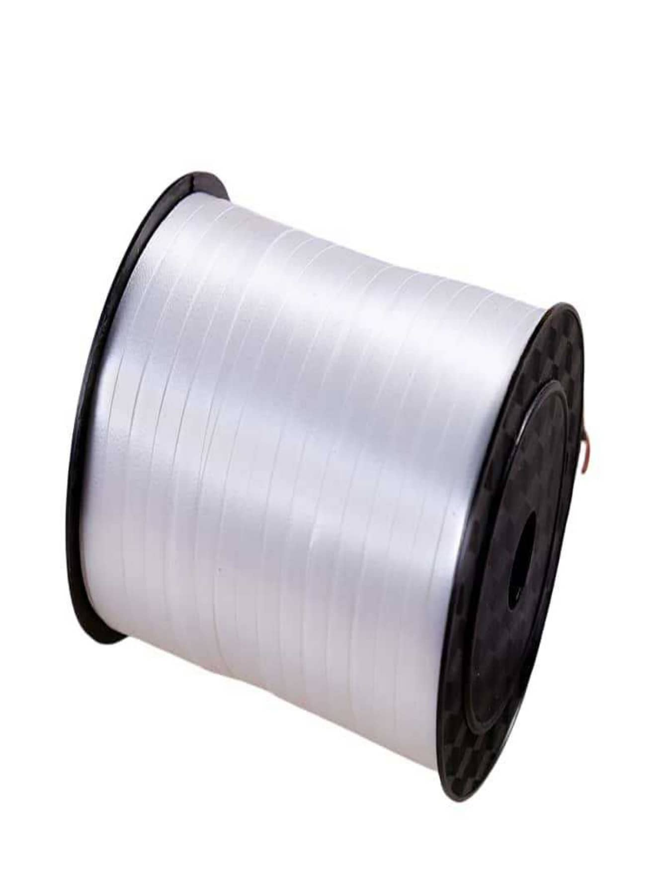 SHEIN 1 件优质银色卷曲丝带、工艺品卷曲丝带、礼品包装卷曲丝带、气球丝带、气球串、派对生日婚礼装饰、艺术工艺品、花店花、礼品包装、气球串、婴儿淋浴、圣诞节