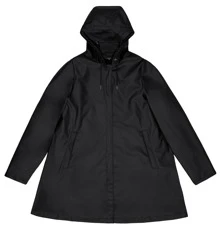 RAINS 18050-01 - A-Line W Rain Jacket W3 - Black - View 3