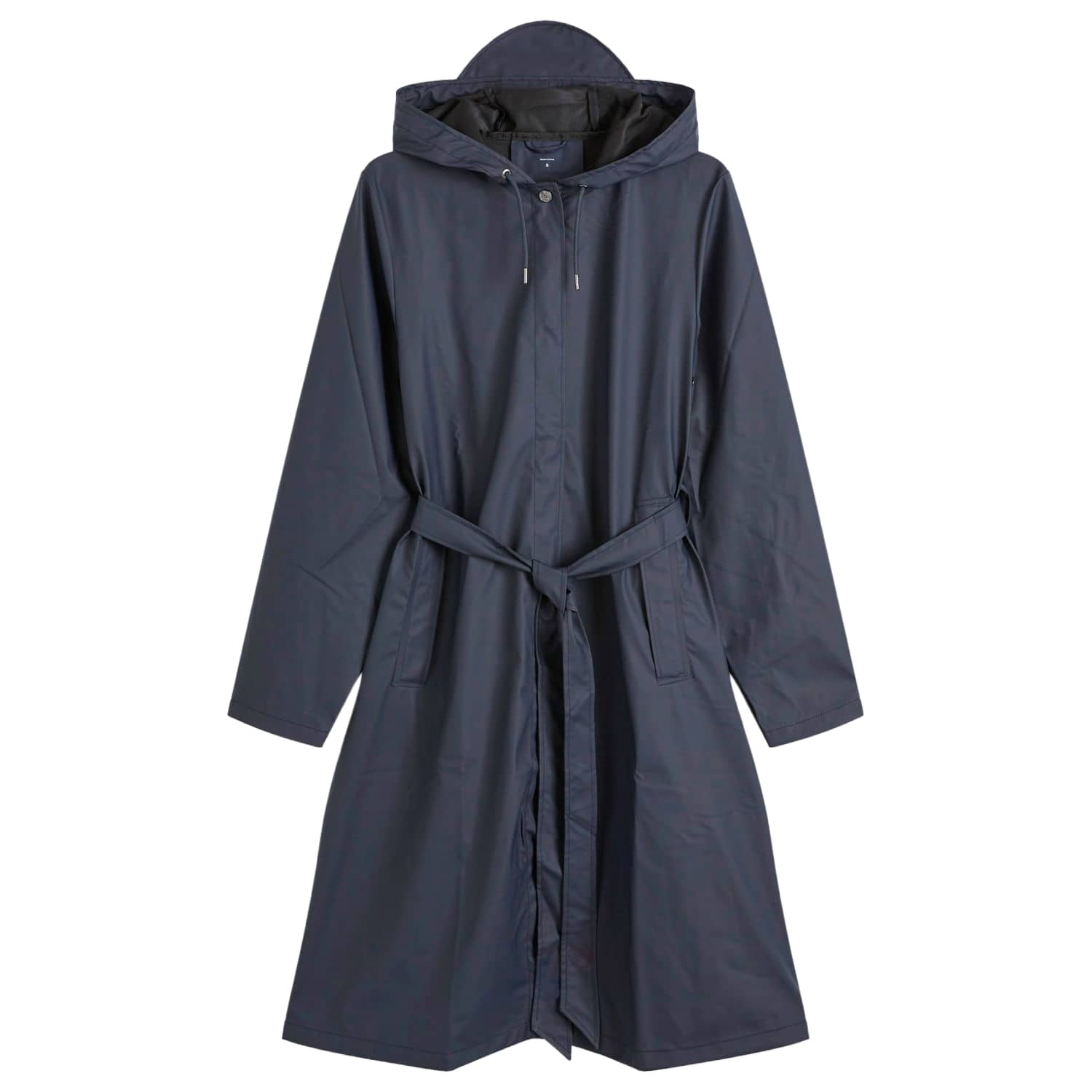 RAINS 12040-47 - A-Line Longer W Jacket W3 - Navy Blue - View 1