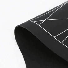 1 件硅胶美发披肩，防止头发断裂，剪发，染发，烫发肩垫，格子剪发披肩，条纹发披肩 - 彩色 - 查看 12