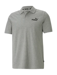 Puma ESS Pique Polo - Medium Gray Heather - View 2