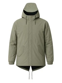 RAINS 18010-108 - Fishtail Jacket W3 - Green - View 1