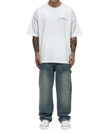 Good for Nothing Oversized Destination White T-Shirt - White - View 4