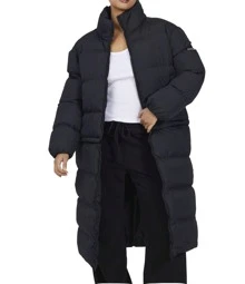 Good for Nothing Padded Two Way Convertable Coat - Black - View 2