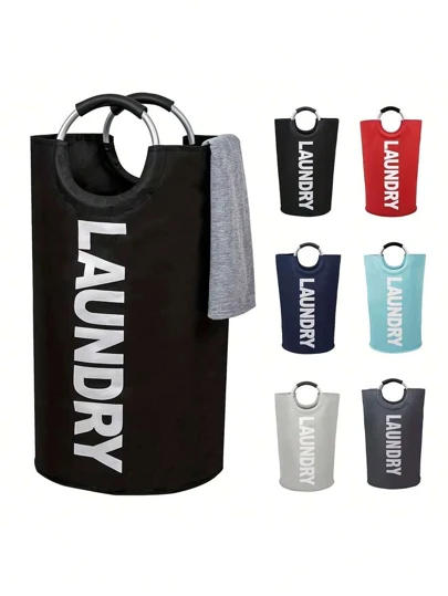 1 件大容量洗衣篮可折叠防水衣物洗衣篮适用于家庭浴室和洗衣房的多功能储物桶，用于存放玩具、衣服和杂物、家居装饰