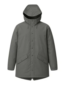 Rains Women's Shell Jackets Warm Adjustable Comfortable Commuting Outdoor Camping 12010-13 - Grey - View 1