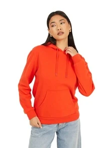 brave soul 经典连帽运动衫，红色