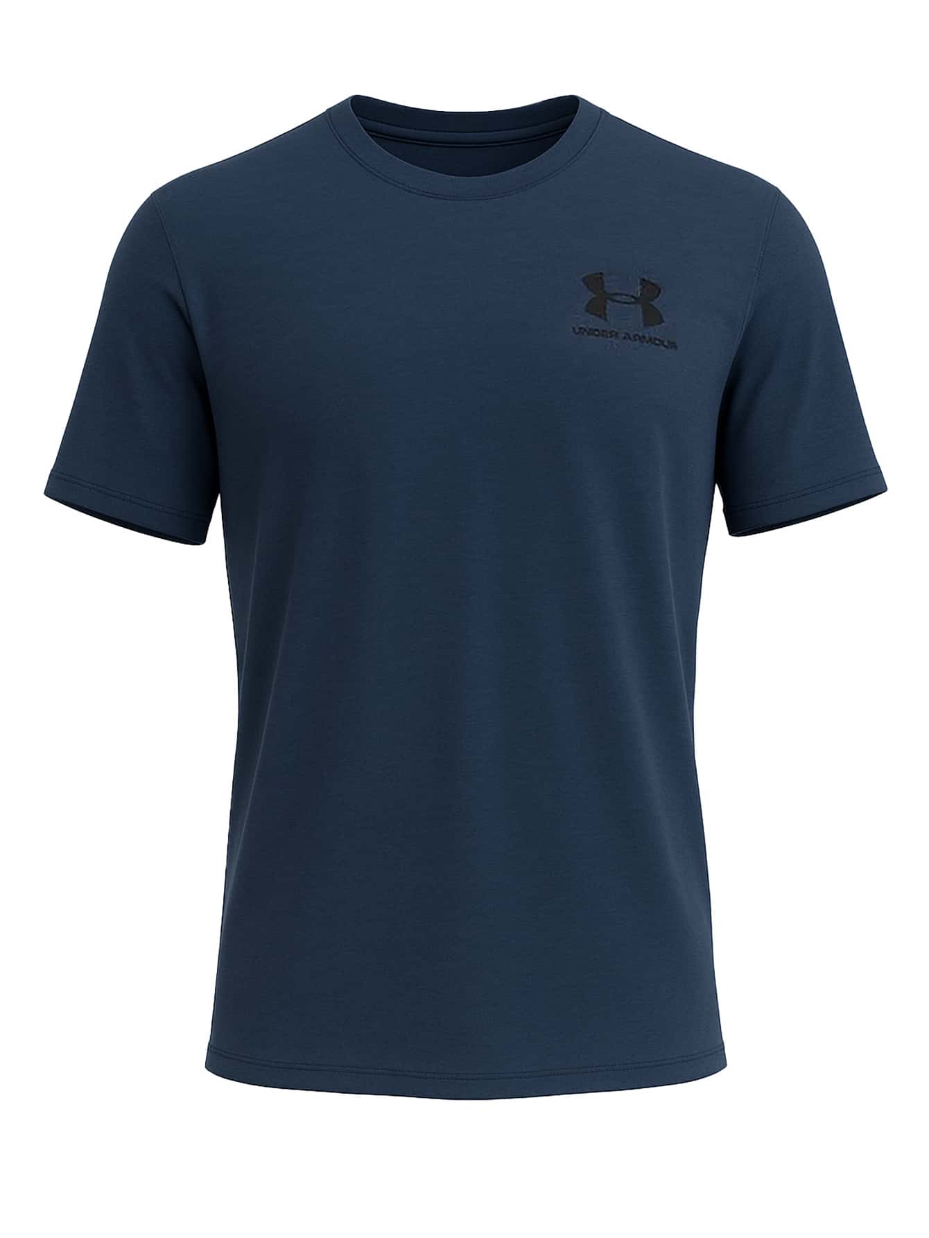 Under Armour Camiseta masculina UA Sportstyle de manga curta no peito esquerdo - Azul marinho - Ver 1