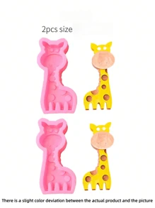 1pc Giraffe Shaped Silicone Mold For Soap, Candle, And Clay Crafting DIY - Multicolor - View 10