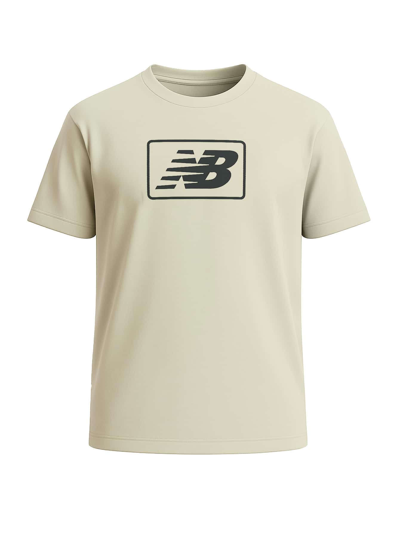 NEW BALANCE MT33512 - Letter Graphic Sports T-Shirt - Green - View 1