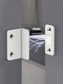 5 套磁性门挡和门锁，适用于橱柜和家具，超强磁铁，易于安装，安全门锁，适用于橱柜和门