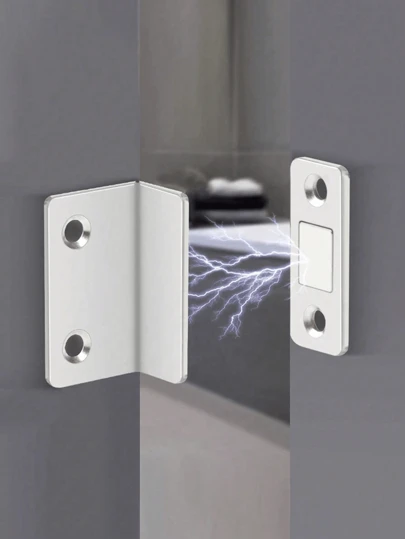 5-set magnetiska dörrstoppare och lås för skåp och möbler, ultrastark magnet, enkel att installera, säkert dörrlås för skåp och dörrar