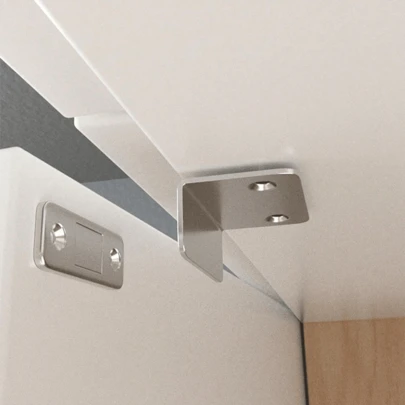 5 sets de Tope y Enganche Magnético para Armarios y Muebles, Imán Ultra Fuerte, Fácil de Instalar, Cerrojo de Puerta  para Armarios y Puertas