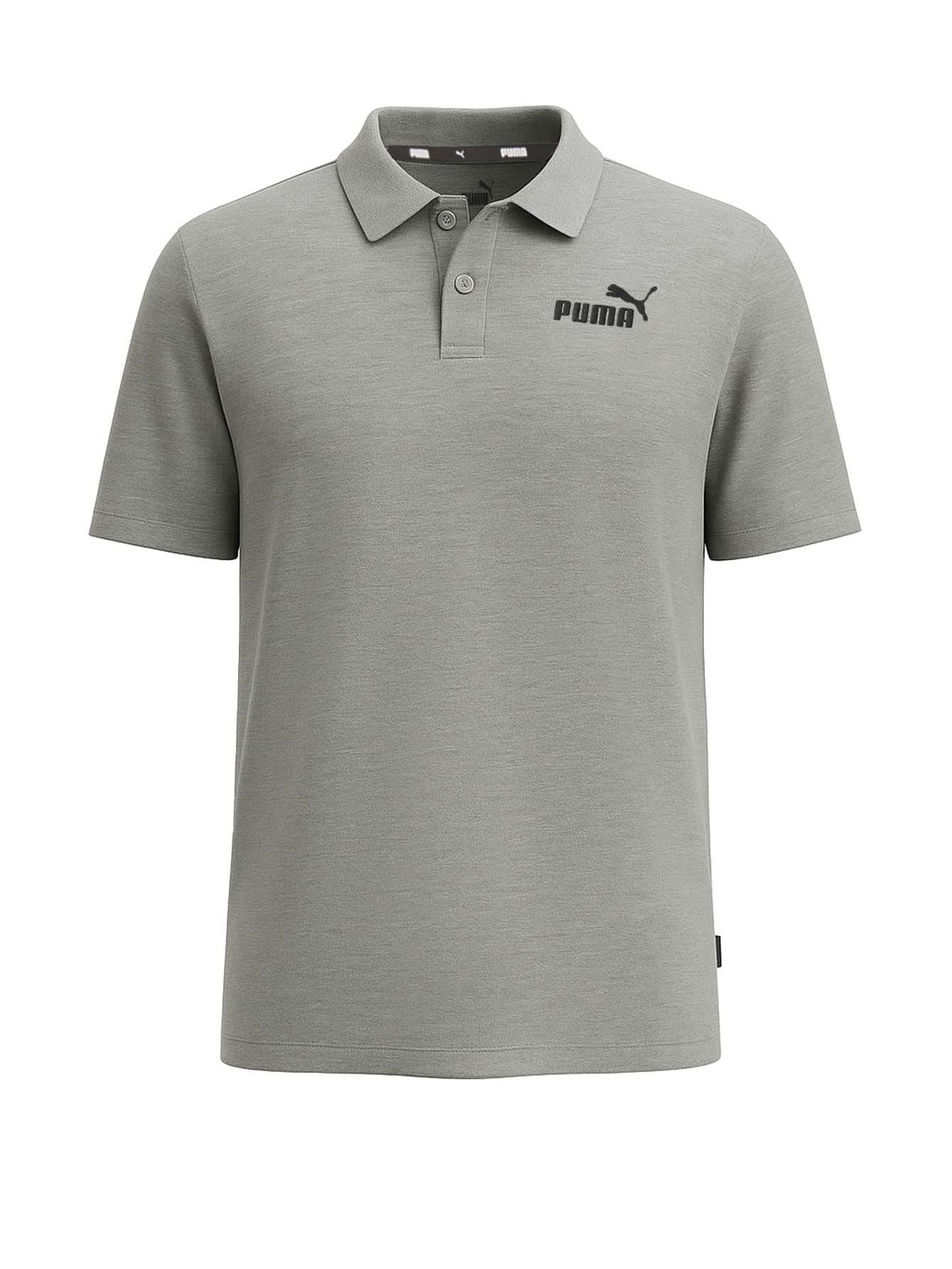 Puma ESS Pique Polo - Medium Gray Heather - View 1
