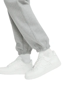 Nike Pantalón de chándal con logotipo Swoosh - Gris oscuro jaspeado / blanco - Ver 7