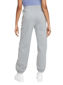 Nike Pantalón de chándal con logotipo Swoosh - Gris oscuro jaspeado / blanco - Ver 2