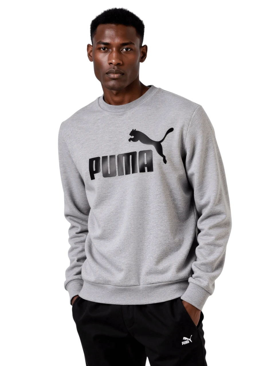 Puma ESS Pique Polo - Medium Gray Heather - View 1