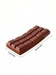 1PC仿真巧克力Squishy减压玩具捏捏趣味减压发泄玩具办公室减压小礼物摆件Squishy玩具玩具Squishy Taba Squishy - 咖色 - 查看 3