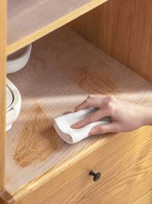 1 Roll Of Clear Waterproof Mats, Non-Slip Cabinet Liners For Kitchen Cabinets, Shelves, Desks - Multicolor - View 6