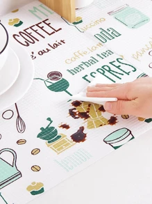 1 卷 30x200cm 多功能厨房内衬 - 可爱卡通印花无粘性防潮防水防油抽屉衬纸，适用于衣柜、鞋架、厨房、橱柜、办公桌收纳，居家整理必备，返校用品，旅行友好型，宿舍必备，防宠物毛发和灰尘，易于清洁且可重复使用 - 彩色 - 查看 2