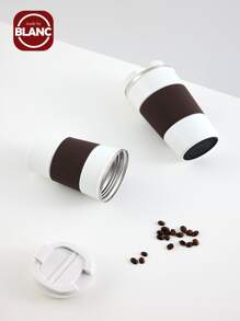 SHEIN Basic living Stainless Steel Coffee Cup Thermal Mug Non-slip Travel Car Insulated Bottle - White - View 7