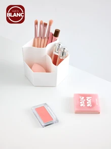 1 pièce Organisateur de maquillage multifonctionnel pour coiffeuse, salle de bain, bureau - rose, cadeau de Noël