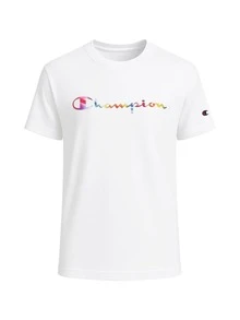Champion 女士夏季字母印花圆领短袖休闲T恤 - 白色 - 查看 4