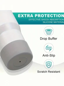 1 Stück, transparente Glasbodenabdeckung für 30/40oz Glas, rutschfeste Schutzhülle, Zubehör für Glas, Silikonhülle für 20/30/30/40oz Becher, Schutzsilikonhülle für Eisbecher Zubehör, reduziert Geräusche und schützt Becherzubehör