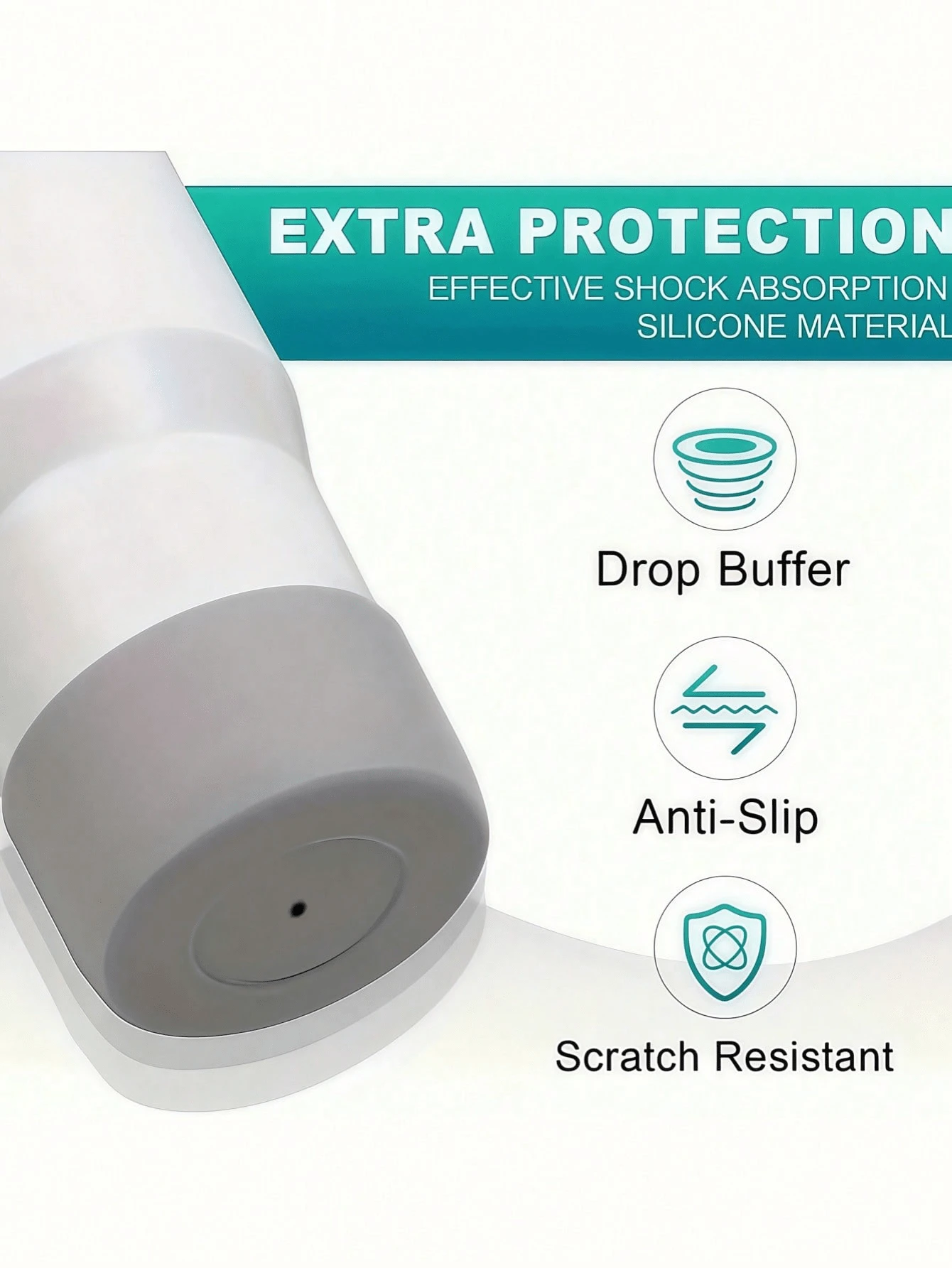 1 Stück, transparente Glasbodenabdeckung für 30/40oz Glas, rutschfeste Schutzhülle, Zubehör für Glas, Silikonhülle für 20/30/30/40oz Becher, Schutzsilikonhülle für Eisbecher Zubehör, reduziert Geräusche und schützt Becherzubehör