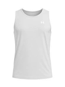 Under Armour 科技坦克扭转 - 光環灰/白色 - 查看 4