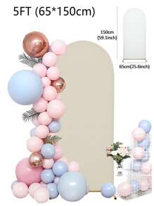 1/2/3 piezas Funda semi-ular de arco en forma de U de unicolor, adecuada para fiesta de cumpleaños, decoración de boda, telón de fondo interior/exterior, funda de tetón en formas de u para decoración del arco de la boda para fiestas, todo el escenario (marco de metal no incluido), Navidad