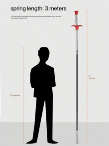 1PC 4-Claw Pipe Hook Drain Cleaner Tool Manual Bathroom Sink Toilet Plunger Hair Clog Remover For Shower Tub Drainage Unblocking Home Kitchen Cleaning Tools Durable Rustproof