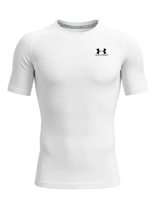 UA HG ARMOUR COMP SS - White - View 1