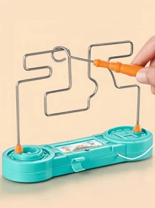 1 件电子迷宫专注力游戏 STEM 专注力训练器，带安全电路，多级挑战，用于专注力培养学习工具学校活动用品 - 彩色 - 查看 1