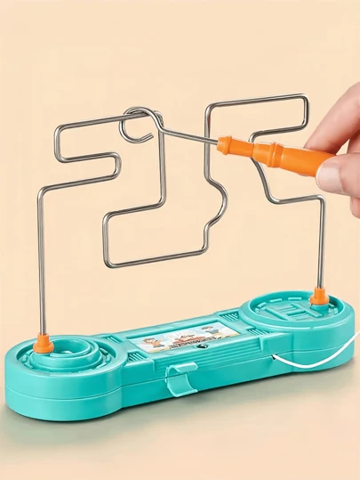 1 件电子迷宫专注力游戏 STEM 专注力训练器，带安全电路，多级挑战，用于专注力培养学习工具学校活动用品