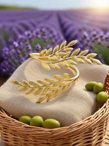 SHEIN 1/4/6pcs Gold Colored Harvest Wheat Napkin Rings For Home Kitchen, Restaurant, Parties, Hotels, Farms, Weddings, Etc