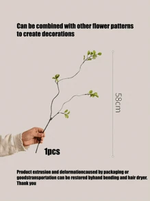 1/3/5/8/10pcs,Artificial Banyan Leaves, Long Stem - Perfect For Flower Arrangements, Home Office - Can Be Used As Vase Fillers And Bouquets - Perfect Home Decor, Office Decor, And Mother's Day Gifts