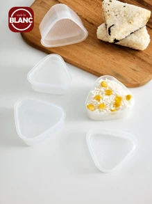 2pcs Kitchen Accessories Sushi Mould Triangle Mould Sushi Machine Mould Sushi Tool Onigiri Rice Ball Bento Machine Mould - Clear - View 11